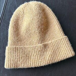 Cozy Tan Knit Beanie